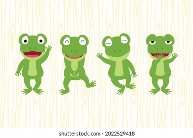 cute frog animal cartoon illustration