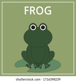 cute frog animal characters design