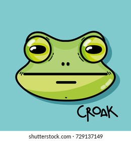 cute frog animal of nature fauna