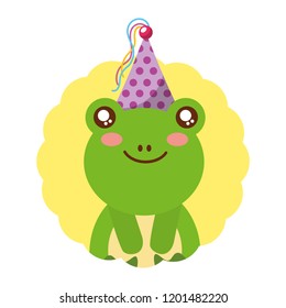 cute frog birthday party hat