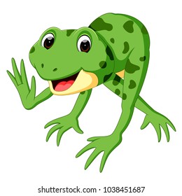 cute frog cartoon