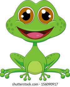 Cute frog cartoon