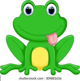 Cute frog cartoon