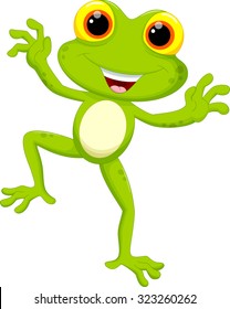 Cute frog cartoon