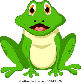 cute frog cartoon