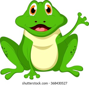 cute frog cartoon