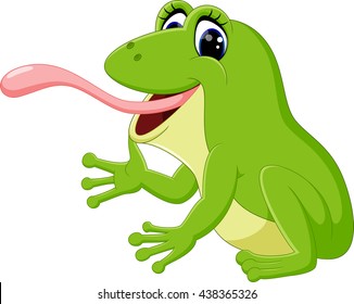 Cute frog cartoon