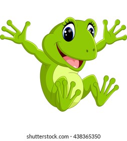 Cute frog cartoon