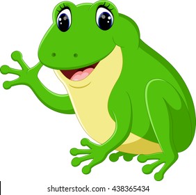 Cute frog cartoon