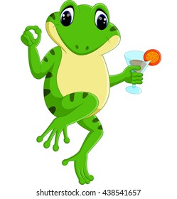 Cute frog cartoon