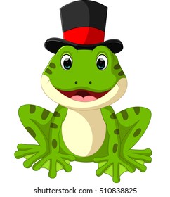 Cute frog cartoon