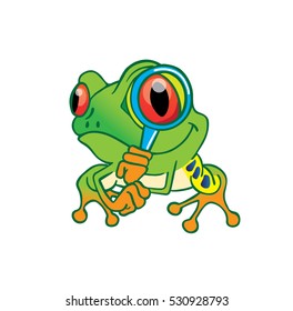 Cute frog cartoon