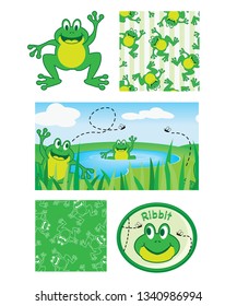Cute Frog Children Patterns