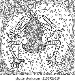 2,538 Frog Coloring Page Images, Stock Photos & Vectors | Shutterstock