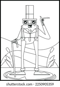 Cute Frog Coloring Pages for kids