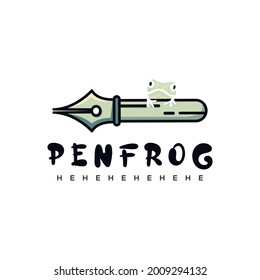 cute frog illustration in cartoon style stationery