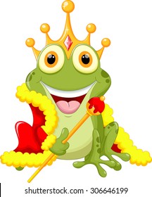 Cute frog Prince cartoon