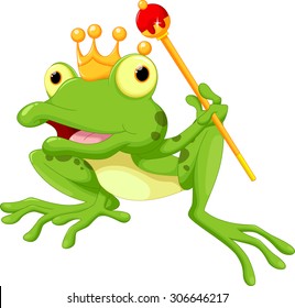 Cute frog Prince cartoon