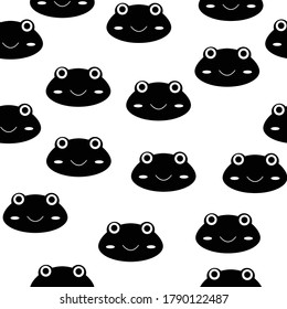 Cute Frog seamless Pattern Vector Design Illustration perfect for fabric or wrapping