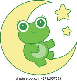 Cute Frog sticker icon