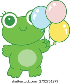 Cute Frog sticker icon