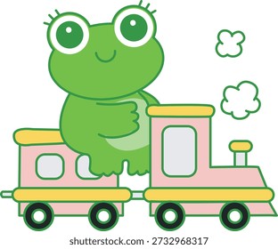 Cute Frog sticker icon