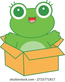 Cute Frog sticker icon
