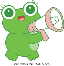 Cute Frog sticker icon
