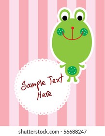 cute frog tag