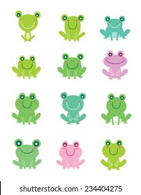 cute frog vector