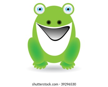 cute frog vector illustration