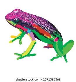 Cute Frog Vector Pop Art Full Stock Vector (royalty Free) 1571395369 