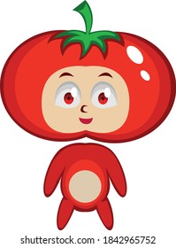 Cute fruit cartoon character good for graphic resources