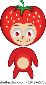 Cute fruit cartoon character good for graphic resources