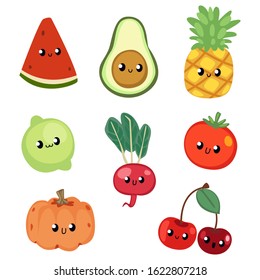 Cute Fruit Kids Illustration 2020