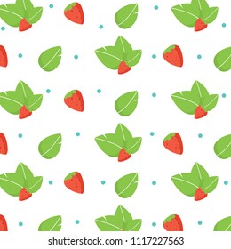 cute fruit and leaf pattern