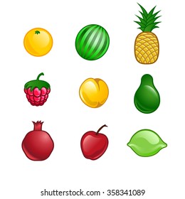 cute fruit set