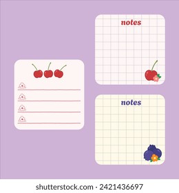 Cute fruit slice decoration vector art