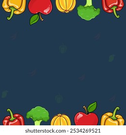 Cute fruit themed greeting card