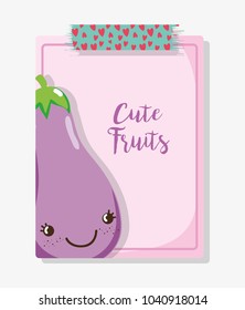 Cute fruits cartoons