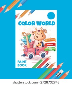 Design de capa de livro de coloração bonito e divertido para crianças.
Apresenta ilustração simples de arte de linha, personagens amigáveis e elementos lúdicos.
Perfeito para crianças colorindo livros, atividades pré-escolares e de jardim de infância, aprendizagem precoce, desenvolvimento de criatividade e projetos educacionais.
Adequado para impressão e uso digital.