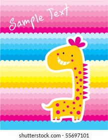 cute fun dinosaur tag
