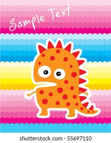 cute fun dinosaur tag