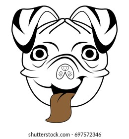cute fun dog cartoon