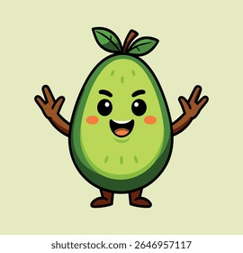 Cute and fun fruit cartoon characters with expressive faces and poses. Funny positive mascots. Vibrant designs for food packaging or educational materials.