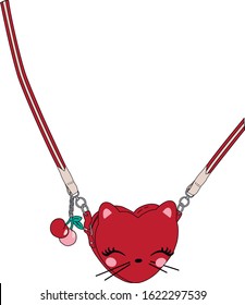 cute and fun kitty style print for children's clothing prints
