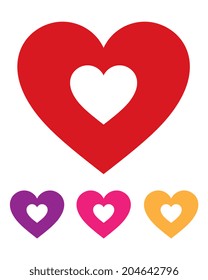 Cute and Fun Vector Heart Graphic Set