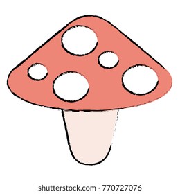 cute fungus isolated icon