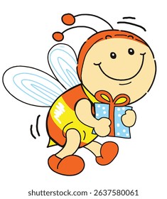 Cute and funny animal cartoon drawing for kids — ideal for storybooks, posters, and playful designs.