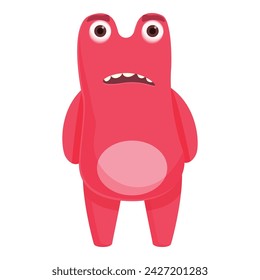 Cute funny animal icon cartoon vector. Child creature. Figure element